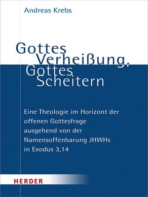 cover image of Gottes Verheißung, Gottes Scheitern